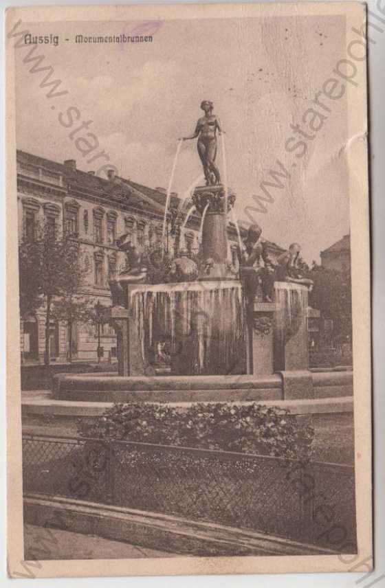  - Ústí nad Labem (Aussig), fontána (Monumentalbrunnen)