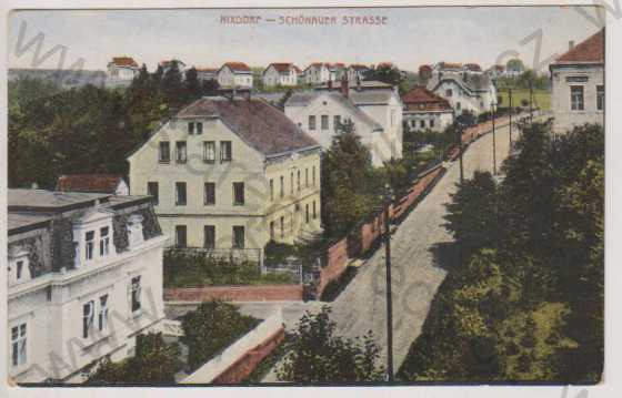  - Mikulášovice (Nixdorf), Schönauer Strasse, kolorovaná