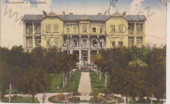  - Benešov- sanatorium, kolorovaná