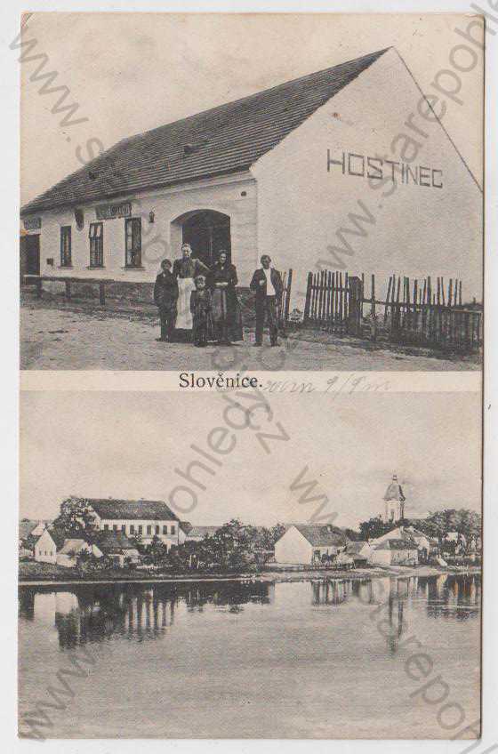  - Slověnice, hostinec, rybník