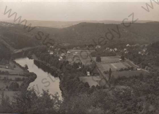  - Zlenice nad Sázavou, celkový pohled, návrh pohlednice