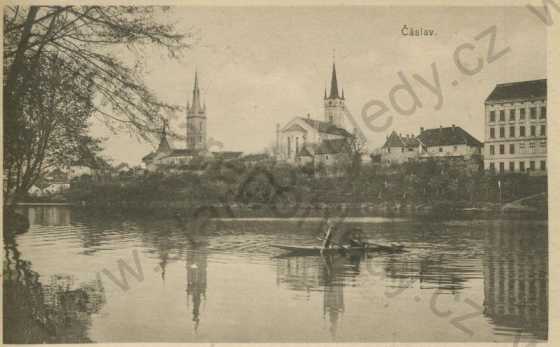  - Čáslav - evangelický kostel, Kostel svatého Petra a Pavla, řeka