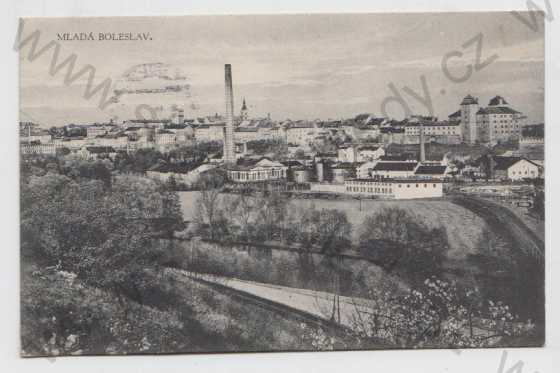  - Mladá Boleslav, celkový pohled, černobílá