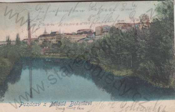  - Mladá Boleslav, záběr od řeky, barevná, DA