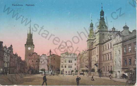  - Pardubice, náměstí, kolorovaná