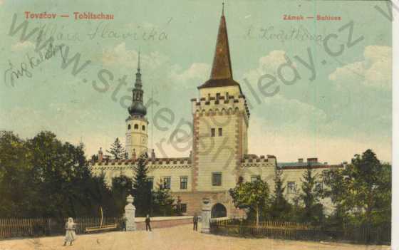  - Tovačov (Tobitschau) - zámek, kolorovaná