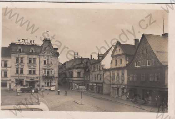  - Česká Kamenice (Böhm. Kamnitz), náměstí, hotel