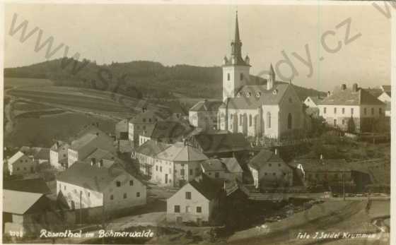  - Rožmitál (Rosenthal im Böhmerwalde) - celkový pohled, foto Seidel