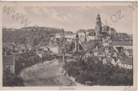  - Český Krumlov (Krummau), pohled na město, zámek