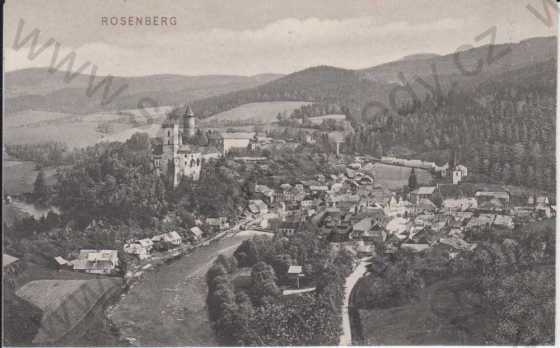  - Rožmberk (Rosenberg), pohled na město