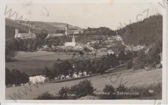  - Rožmberk (Rosenberg), pohled na město, foto Seidel