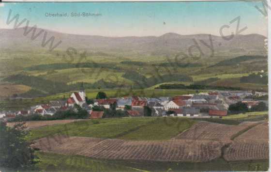  - Horní Dvořiště (Oberhaid) - celkový pohled, kolorovaná