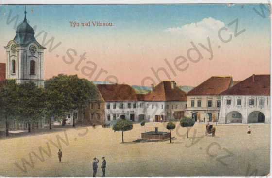  - Týn nad Vltavou, náměstí, kolorovaná