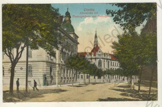  - Olomouc (Olmütz) - alej, banka, Pettingeum, kolorovaná