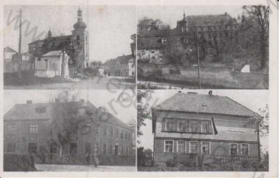  - Bartošovice, střed obce, kostel, škola, partie
