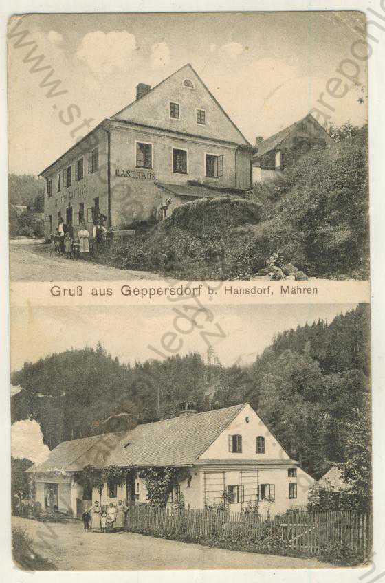  - Kopřivná (Geppersdorf bei Hansdorf) - hostinec, partie