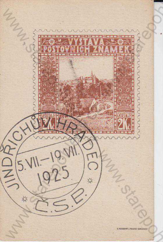  - Jindřichův Hradec, ,,Výstava poštovních známek 1925