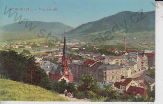  - Děčín - Podmokly (Bodenbach), pohled na město, kolorovaná
