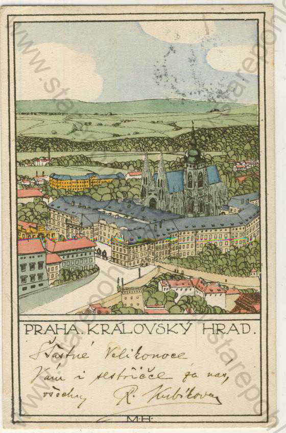  - Praha - Královský hrad (Artěl Praha), kolorovaná, ARTĚL 