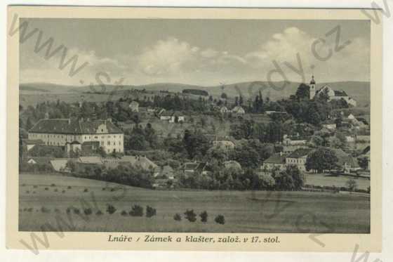  - Lnáře - pohled na město, zámek a klášter