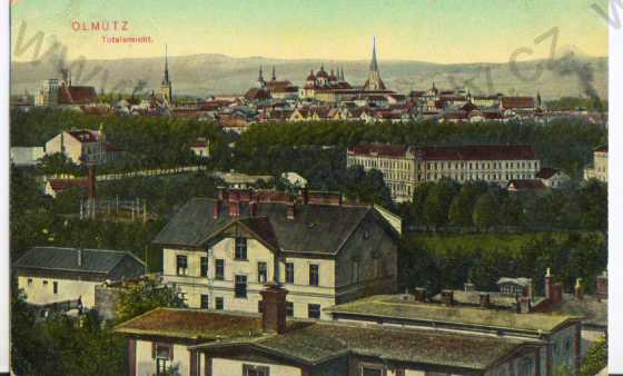  - Olomouc (Olmütz), pohled na město, kolorovaná, barevná