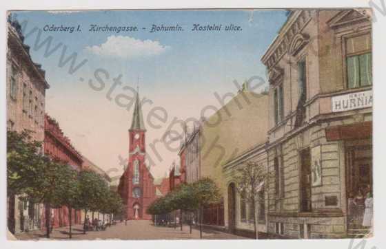  - Bohumín (Oderberg I.) - Kostelní ulice, kolorovaná