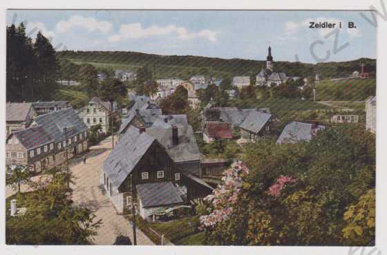  - Brtníky (Zeidler in Böhmen) - celkový pohled, kolorovaná
