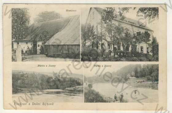  - Dolní Sytová / Sýtová - hostinec, škola, Jizera