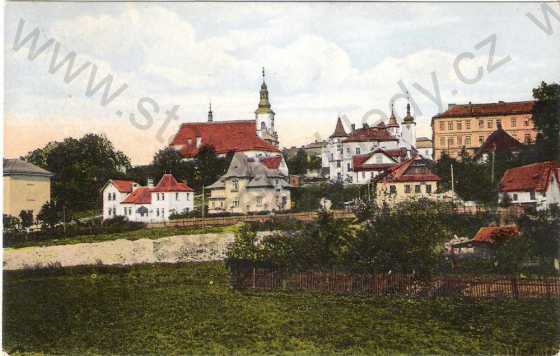  - Ústí nad Orlicí - Villová čtvrť, kostel, kolorovaná