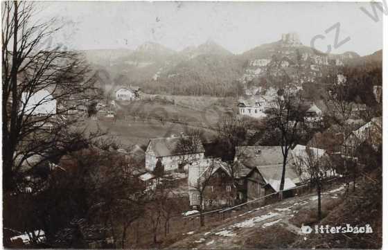  - Jetřichovice (Dittersbach) - celkový pohled, foto Lorenz (slepotisk)