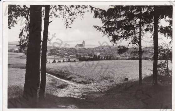  - Dačice, pohled na město a kostel, foto Dr.Ant.Kolář