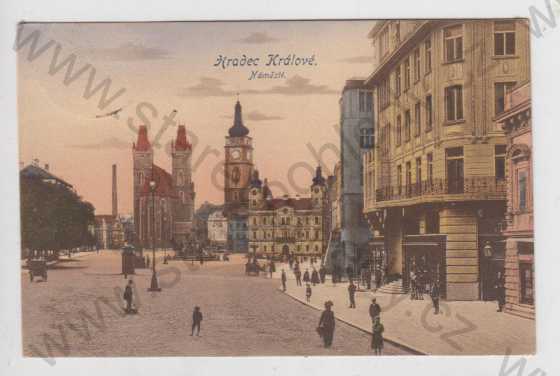  - Hradec Králové (Königgrätz), Velké náměstí, kolorovaná