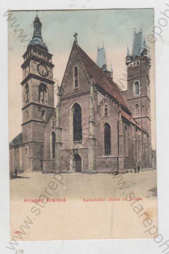  - Hradec Králové (Königgrätz), katedrální chrám sv. Ducha, kolorovaná, DA