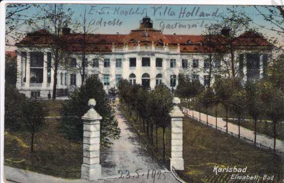  - Karlovy Vary, villa Holland, kolorovaná
