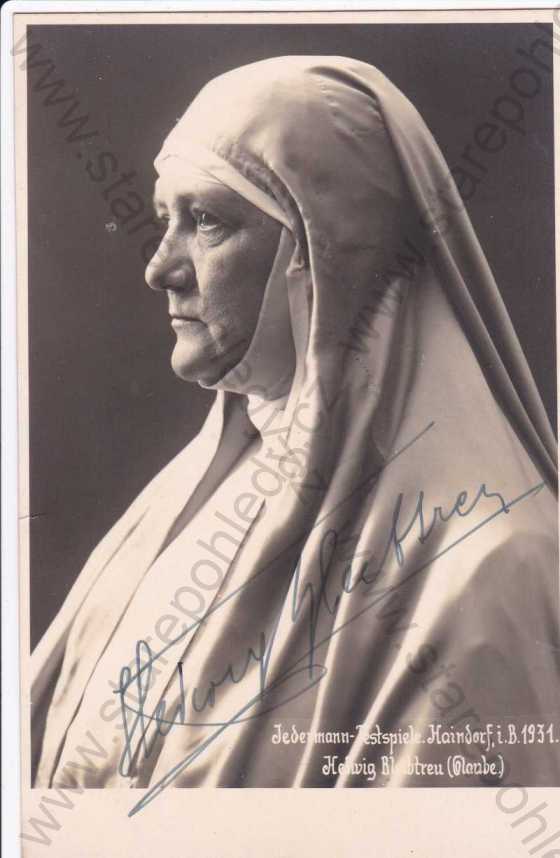  - Rakouská herečka Hedvig Bleibtreu (1868-1958)