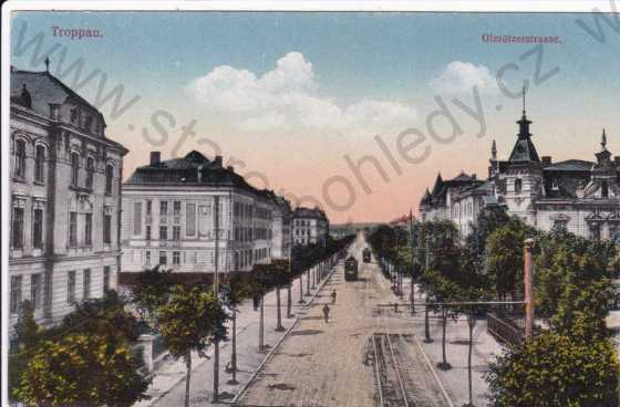  - Opava, Olomoucká ulice, kolorovaná