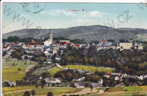  - Nové Hrady (Č.Budějovice), celkový pohled na město , kolorovaná, foto J.Seidel