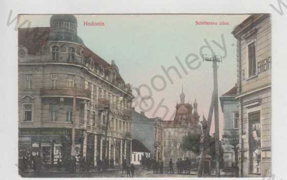  - Hodonín (Göding), Schillerova ulice, kolorovaná