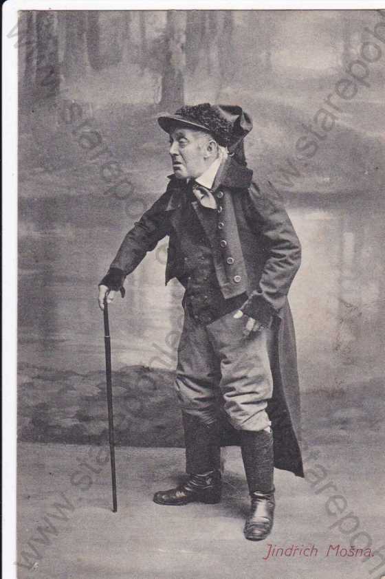  - Jindřich Mošna, český divadelní herec (1837-1911)