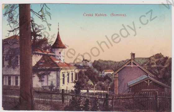  - Česká Kubice (Šumava) - dílčí pohled, kolorovaná