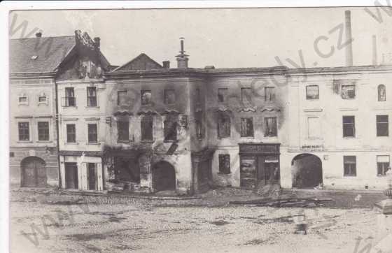  - Vyškov (Brno, Jižní Morava), město po požáru 21.5.1917