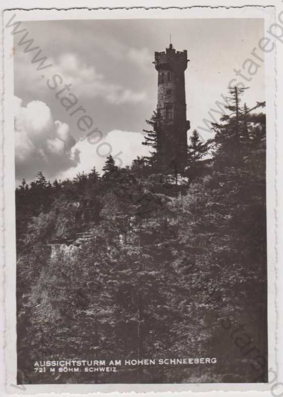  - Děčínský Sněžník (Hohen Schneeberg) - rozhledna, velký formát