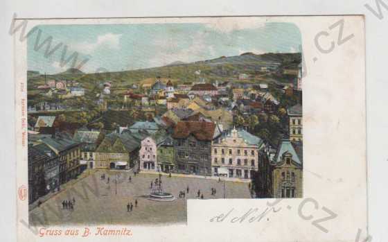  - Česká Kamenice (Kamnitz), náměstí, kolorovaná, DA