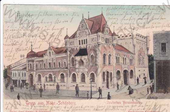  - Šumperk (Olomouc), německý dům, kresba, DA