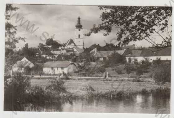  - Veselí nad Lužnicí, pohled na město, kostel, rybník