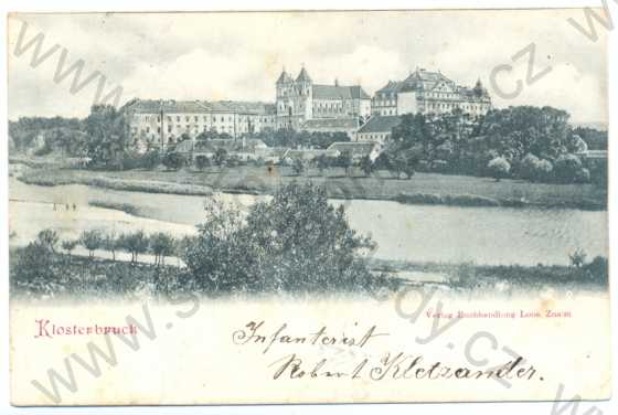  - Klášter Louka (Klosterbruck) - klášter, řeka, DA