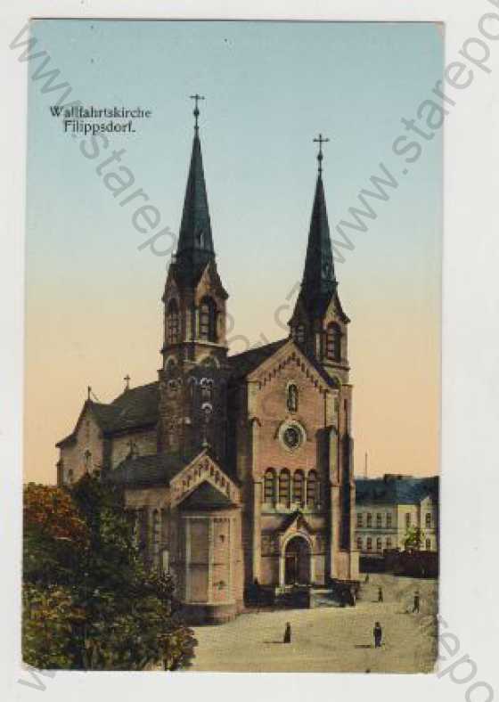  - Filipov (Filippsdorf), bazilika Panny Marie pomocnice křesťanů, kolorovaná