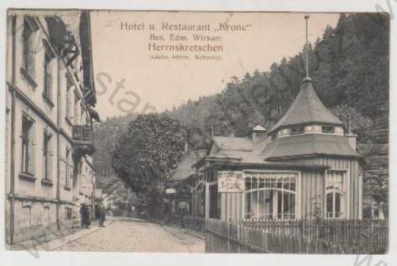  - Hřensko (Herrnskretschen), hotel, les