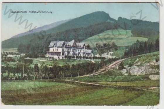  - Šumperk (Schönberg), sanatorium, kolorovaná
