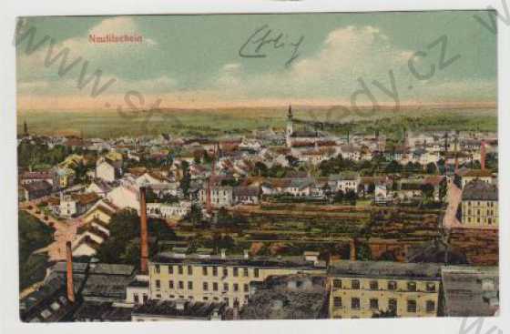  - Nový Jičín (Neutitschein), pohled na město, kolorovaná